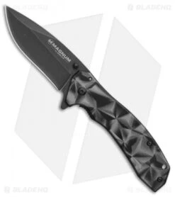 Front Page 26 Boker Topographic Frame Lock Knife (3.2" Black Stonewash) 01MB636