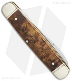 Boker Cattle Knife 4.5" Pocket Knife Curly Birch 8 Boker Cattle Knife 4.5" Pocket Knife Curly Birch -Boker Boker Traditional Cattle Knife 4.45in Curly Birch 110910 BHQ 111599 LS Side
