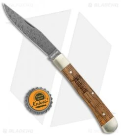 Boker Trapper Asbach Uralt Slip Joint Knife Oak Wood (3.35" Damascus) 9 Boker Trapper Asbach Uralt Slip Joint Knife Oak Wood (3.35" Damascus) -Boker Boker Trapper Asbach Uralt SJ Oak Wood Damascus BHQ 137743 jr bottlecap