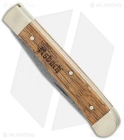 Boker Trapper Asbach Uralt Slip Joint Knife Oak Wood (3.35" Damascus) 7 Boker Trapper Asbach Uralt Slip Joint Knife Oak Wood (3.35" Damascus) -Boker Boker Trapper Asbach Uralt SJ Oak Wood Damascus BHQ 137743 jr spine