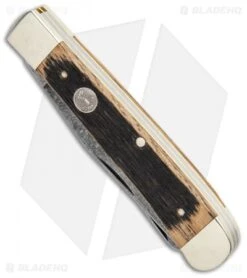 Boker Trapper Pocket Knife 4.25" Beer Barrel W/ Acid Washed Blades 7 Boker Trapper Pocket Knife 4.25" Beer Barrel W/ Acid Washed Blades -Boker Boker Trapper Beer Barrel Acid Washed Blades 112525BHQ BHQ 101589 jr spine