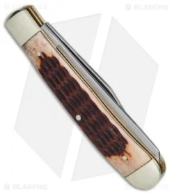 Boker Trapper Pocket Knife 4.25" Brown Jigged Bone 110732 8 Boker Trapper Pocket Knife 4.25" Brown Jigged Bone 110732 -Boker Boker Trapper Brown Jigged Bone BO110732 BHQ 40075 jr side