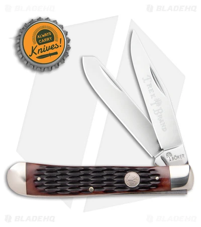 Boker Trapper Traditional Pocket Knife Jigged Brown Bone (Polished D2) 6 Boker Trapper Traditional Pocket Knife Jigged Brown Bone (Polished D2) - Image 4