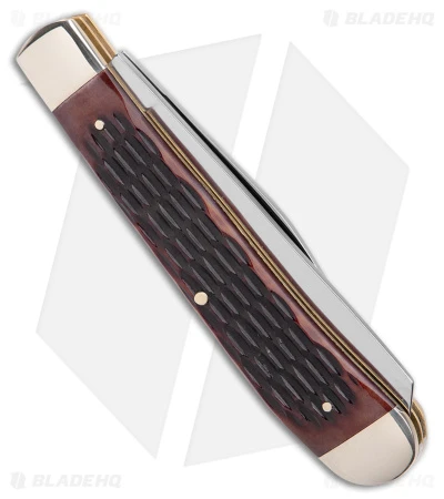 Boker Trapper Traditional Pocket Knife Jigged Brown Bone (Polished D2) 5 Boker Trapper Traditional Pocket Knife Jigged Brown Bone (Polished D2) - Image 3