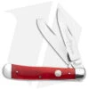 Boker Trapper Traditional Pocket Knife Smooth Red Bone (3.2" Satin) -Boker Boker Trapper Traditional Pocket Knife Smooth Red Bone Satin D2 BHQ 146648 td