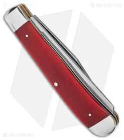 Boker Trapper Traditional Pocket Knife Smooth Red Bone (3.2" Satin) 8 Boker Trapper Traditional Pocket Knife Smooth Red Bone (3.2" Satin) -Boker Boker Trapper Traditional Pocket Knife Smooth Red Bone Satin D2 BHQ 146648 td side