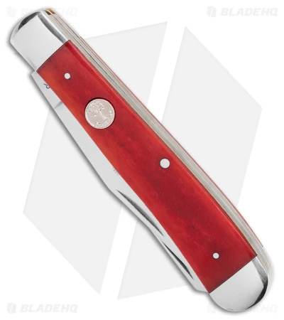 Boker Trapper Traditional Pocket Knife Smooth Red Bone (3.2" Satin) 4 Boker Trapper Traditional Pocket Knife Smooth Red Bone (3.2" Satin) - Image 2