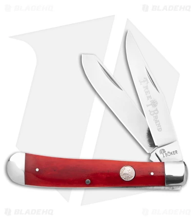 Boker Trapper Traditional Pocket Knife Smooth Red Bone (3.2" Satin) 3 Boker Trapper Traditional Pocket Knife Smooth Red Bone (3.2" Satin)