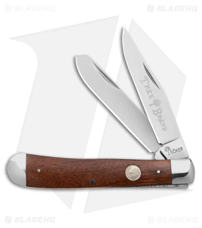 Boker Trapper Traditional Pocket Knife Smooth Rosewood (Polish D2) 3 Boker Trapper Traditional Pocket Knife Smooth Rosewood (Polish D2)