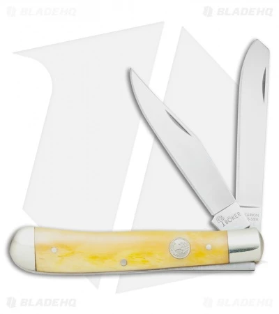 Boker Trapper Pocket Knife 4.25" Yellow Bone 110731 3 Boker Trapper Pocket Knife 4.25" Yellow Bone 110731