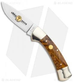 Front Page 40 Boker 3000 150th Anniversary Edition Lockback Knife Curly Birch Wood (3.375")