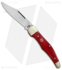 Front Page 22 Boker Tree Brand L.E. Hunter Lockback Pocket Knife 5.25" Smooth Red Bone