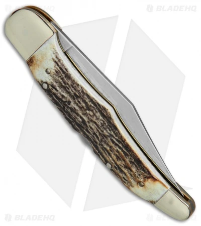 Boker Tree Brand L.E. Hunter Lockback Pocket Knife 5.25" Stag 111011HH 4 Boker Tree Brand L.E. Hunter Lockback Pocket Knife 5.25" Stag 111011HH - Image 2