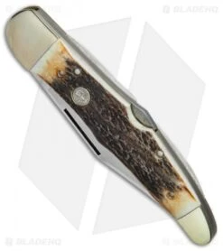 Boker Tree Brand L.E. Hunter Lockback Pocket Knife 5.25" Stag 111011HH 8 Boker Tree Brand L.E. Hunter Lockback Pocket Knife 5.25" Stag 111011HH -Boker Boker Tree Brand LE Hunter stag BHQ 78494 er spine