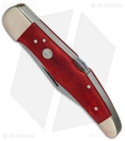 Boker Lockback Gentleman's Knife Smooth Red Bone (2.8" Polish) 8 Boker Lockback Gentleman's Knife Smooth Red Bone (2.8" Polish) -Boker Boker Tree Brand LE Trapper Double smooth red bone BHQ 78495 er spine