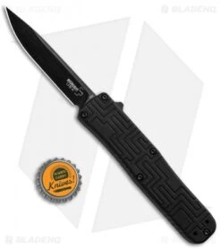 Boker USA OTF Automatic Knife Black Aluminum (3.5" Black) 06EX263 -Boker Boker USA OTF Auto Black Aluminum Black 06EX263 BHQ 94103 jr bottlecap