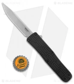 Boker USA OTF Automatic Knife Black Aluminum (3.5" Stonewash) 9 Boker USA OTF Automatic Knife Black Aluminum (3.5" Stonewash) -Boker Boker USA OTF Auto Black Aluminum SW 06EX260 BHQ 94101 jr bottlecap
