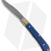 Boker Uno Trapper 2021 Annual Collector Knife Blue Curly Maple (3" Damascus) -Boker Boker Uno Trapper 2021 Annual Damascus Collectors Knife Blue Curly Maple BHQ 121069 jr