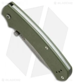 Boker Plus Chad Los Banos XS Slip Joint Knife OD Green (3" Bead Blast) 01BO538 -Boker boker 01bo538 bottom cm