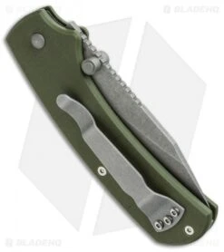 Boker Plus Chad Los Banos XS Slip Joint Knife OD Green (3" Bead Blast) 01BO538 -Boker boker 01bo538 side cm