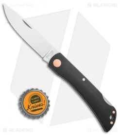 Boker Rangebuster Lockback Knife Black Micarta (3" Satin) 112914 -Boker boker Rangebuster Black Micarta Copper 112914 BHQ 136222 td size