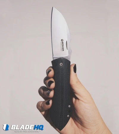 Boker Anso 67 Frame Lock Knife Black G-10 (3.2" Satin CruWear) 110820 6 Boker Anso 67 Frame Lock Knife Black G-10 (3.2" Satin CruWear) 110820 - Image 4