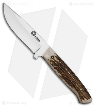 Boker Arbolito Hunter Fixed Blade Knife Stag Horn (3.75" Satin) 3 Boker Arbolito Hunter Fixed Blade Knife Stag Horn (3.75" Satin)
