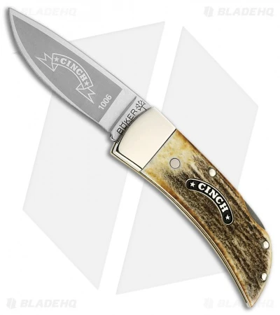 Boker Cinch Lockback Stag Horn (2.00" Satin) 11CI1006 3 Boker Cinch Lockback Stag Horn (2.00" Satin) 11CI1006