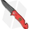 Boker Fire Fighter Rescue Spring Assisted Knife Red (3.375" Black Serr) 01LL470 -Boker boker fire fighter rescue red 01LL470 BHQ 40219 dl