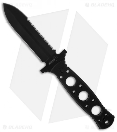 Boker Plus Steel Mariner Fixed Blade Knife (4" Black Serr) 02BO285 3 Boker Plus Steel Mariner Fixed Blade Knife (4" Black Serr) 02BO285