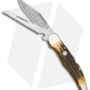 Boker Hunters Duo Lockback Pocket Knife 5.25" Stag 114021S
