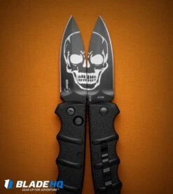 Boker Skull Kalashnikov Dagger Automatic Knife (3.25" Black D2) 16 Boker Skull Kalashnikov Dagger Automatic Knife (3.25" Black D2) -Boker boker kalashnikov skull dagger blk BHQ 48870 dl