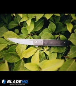 Boker Kwaiken Tuxedo Flipper Knife Carbon Fiber W/Titanium Bolster (3.5" Satin) -Boker boker kwaiken tuxedo dl