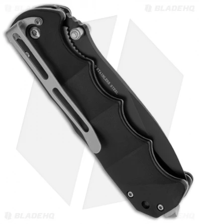 Boker Magnum Black Spear Point Liner Lock Knife (3.875" Black Serr) 01RY247 4 Boker Magnum Black Spear Point Liner Lock Knife (3.875" Black Serr) 01RY247 - Image 2