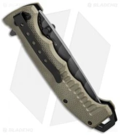 Boker Magnum Shades Of Gray Liner Lock Knife Tan G-10 (3.75" Serr) 01SC648N -Boker boker magnum 01sc648n side cm