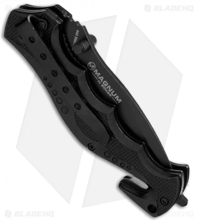 Boker Magnum BMF Rescue Spring Assisted Knife (3.375" Black Serr) 01RY770 4 Boker Magnum BMF Rescue Spring Assisted Knife (3.375" Black Serr) 01RY770 - Image 2