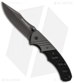 Boker Magnum Folding Bowie Liner Lock Knife (3.35" Gray) 01SC017