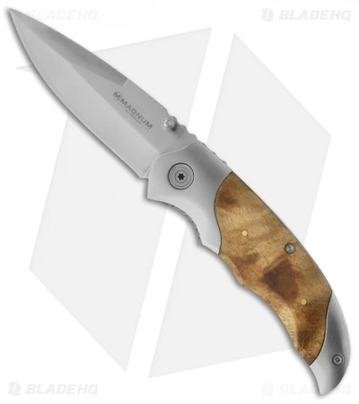 Boker Magnum Hawk Liner Lock Knife (3.5" Satin) 01MB042 3 Boker Magnum Hawk Liner Lock Knife (3.5" Satin) 01MB042