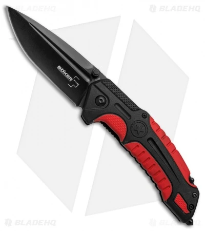 Boker Plus Savior 1 Liner Lock Knife Black/Red (3.3" Black) 01BO320 3 Boker Plus Savior 1 Liner Lock Knife Black/Red (3.3" Black) 01BO320