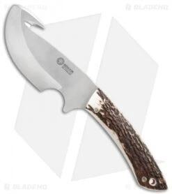 Boker Arbolito Gut Hook Fixed Blade Knife Stag Horn (4.25" Satin)